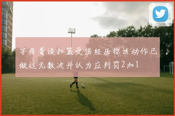 字母哥谈扣篮受伤经历称该动作已做过无数次并认为应判罚2加1